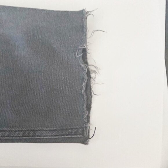 Hollister Grey 90's High Rise Relaxed Fit Denim Jeans size 25 ripped edge hem - Picture 5 of 7